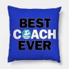 Swim Best Coach Ever Swimming And Diving Throw Pillow Official Coach Gifts Merch