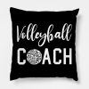 Volleyball Coach Throw Pillow Official Coach Gifts Merch