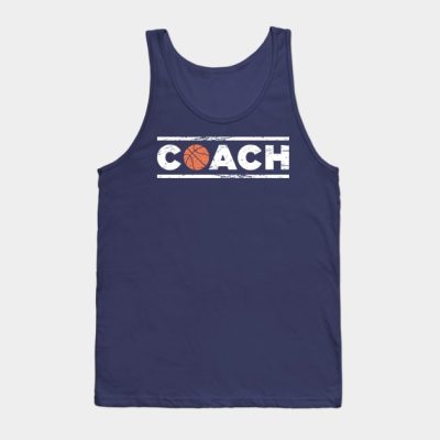 Retro Distressed Basketball Coach Icon Tank Top Official Coach Gifts Merch