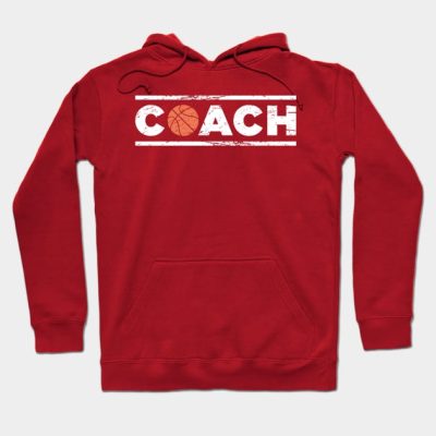 Retro Distressed Basketball Coach Icon Hoodie Official Coach Gifts Merch