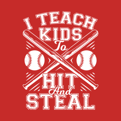 I Teach Kids To Hit And Steal Baseball Coach Gift Tank Top Official Coach Gifts Merch