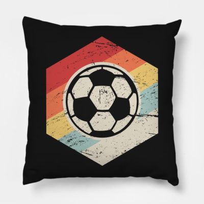 Retro 70S Soccer Coach Icon Throw Pillow Official Coach Gifts Merch