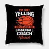 Funny Basketball Coach Gift Throw Pillow Official Coach Gifts Merch