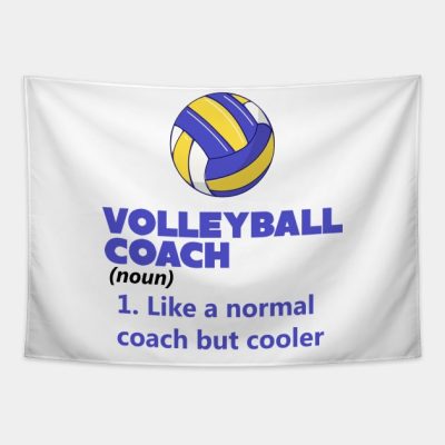 Volleyball Coach Definition Tapestry Official Coach Gifts Merch