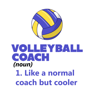 Volleyball Coach Definition Tapestry Official Coach Gifts Merch