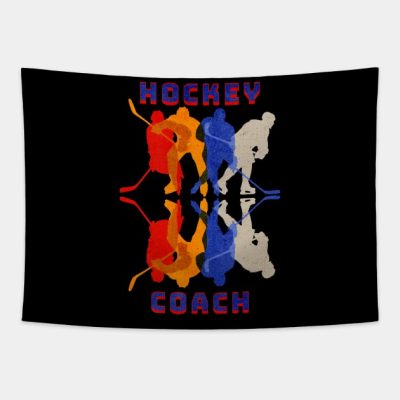 Hockey Coach Sports Lover Ice Hockey Team Tapestry Official Coach Gifts Merch