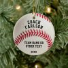 baseball coach ball stitching photo personalized ceramic ornament ra589bdc98d2c40e28297249b5442aadc 05wi1 8byvr 1000 - Coach Gifts Store