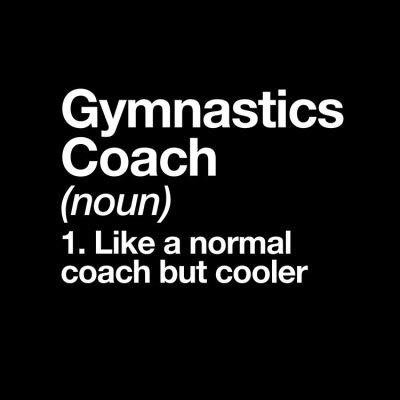 Gymnastics Coach Funny Definition Trainer Gift Design Tote Bag Official Coach Gifts Merch