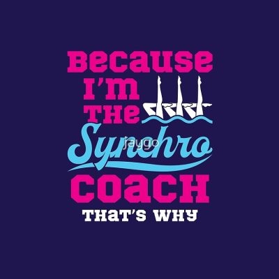 Synchronized Swimming Because I'M The Synchro Coach That'S Why Tote Bag Official Coach Gifts Merch