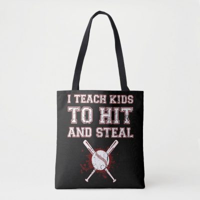 i teach kids to hit and steal baseball coach gif tote bag rea6d3fcbb06a475cb122bb808c3d9b32 6kcf1 1000 - Coach Gifts Store