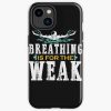 Breathing Is For The Weak Swim Team Coach Swimmer Funny Gift Iphone Case Official Coach Gifts Merch