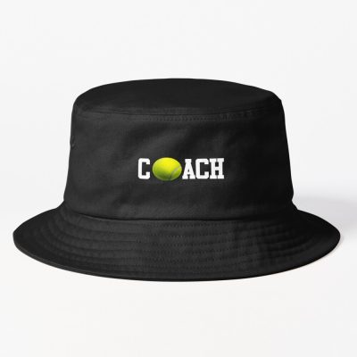 Tennis Coach Tennis Court Sports Trainer Instructor Gift Bucket Hat Official Coach Gifts Merch