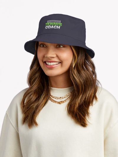 Tennis Coach Net Racket Tennis Player Squash Sport Gift Bucket Hat Official Coach Gifts Merch