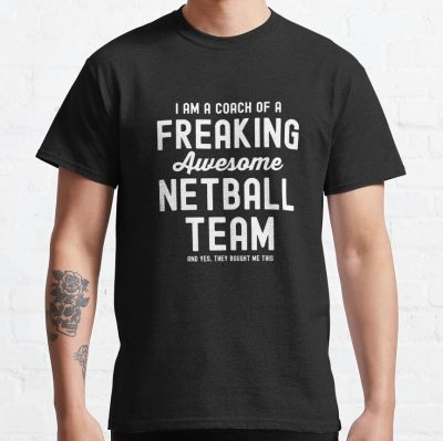 Netball Coach Trainer Gift T-Shirt Official Coach Gifts Merch