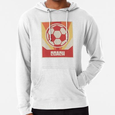 Coach - Vintage Style Soccer Coach Poster Hoodie Official Coach Gifts Merch