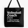 Volleyball Coach Funny Definition Trainer Gift Design Tote Bag Official Coach Gifts Merch
