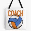 Volleyball Coach Ace The Game With Team Spirit Tote Bag Official Coach Gifts Merch