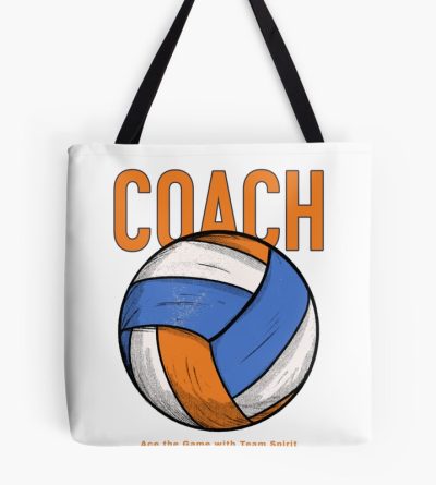 Volleyball Coach Ace The Game With Team Spirit Tote Bag Official Coach Gifts Merch