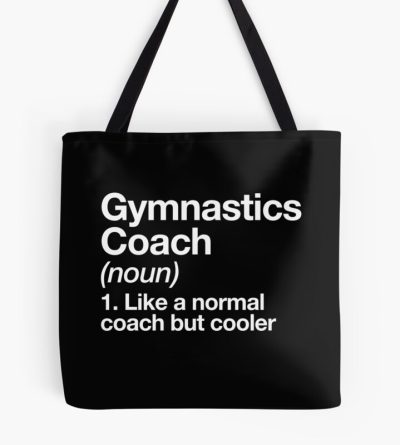Gymnastics Coach Funny Definition Trainer Gift Design Tote Bag Official Coach Gifts Merch