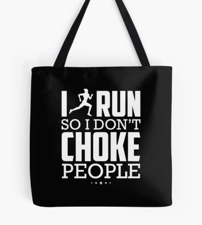 I Run So I Dont Choke People | Cross Country Shirt | Cross Country Gift | Marathon Gift | Track And Field Gifts | Running Shirt | Cross Country Coach | Gift For Runner Tote Bag Official Coach Gifts Merch