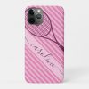 tennis racket girls name pink striped cute sports case mate iphone case r1c55a02b48c44d6d956b958f14b512a5 09hoc 1000 - Coach Gifts Store