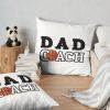 Dad Coach Basketball Throw Pillow Official Coach Gifts Merch