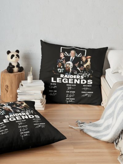 Rip John Madden Raider Football Coach Legend Throw Pillow Official Coach Gifts Merch