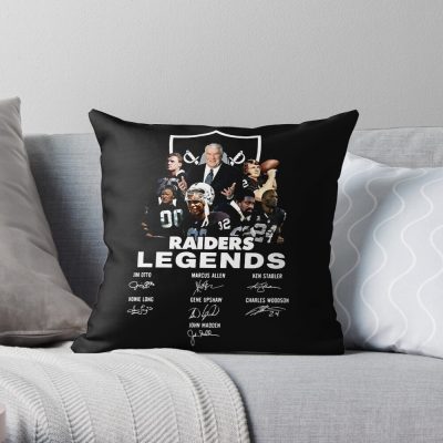Rip John Madden Raider Football Coach Legend Throw Pillow Official Coach Gifts Merch