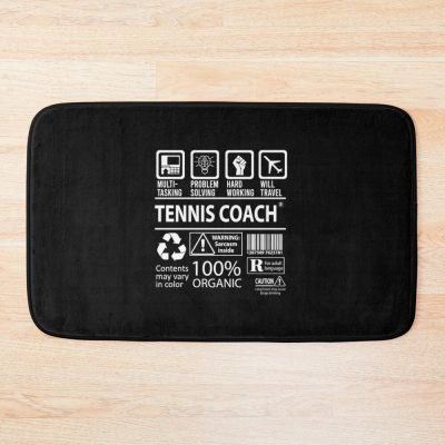 Tennis Coach - Multitasking Bath Mat Official Coach Gifts Merch