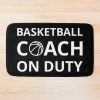 Basketball Coach On Duty I Bath Mat Official Coach Gifts Merch