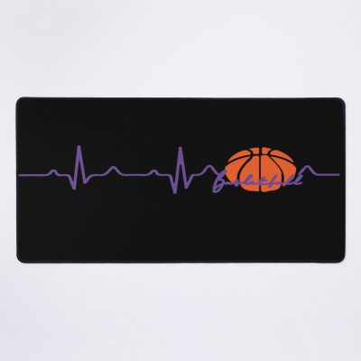 Basketball Heartbeat ,I Love Basketbal,Pulse Basketball Heartbeat,Basketball Coach,Basketball Player,Mens Basketball, Mouse Pad Official Coach Gifts Merch