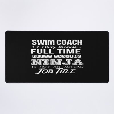 Swim Coach - Multitasking Ninja Mouse Pad Official Coach Gifts Merch