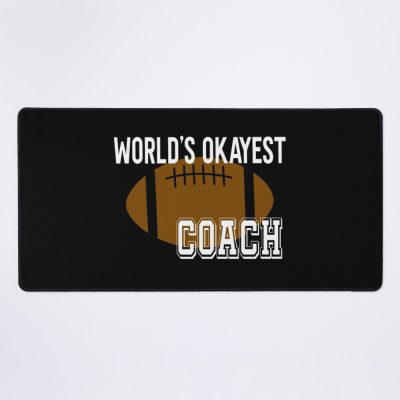 World'S Okayest Coach Funny American Football Coach Mouse Pad Official Coach Gifts Merch