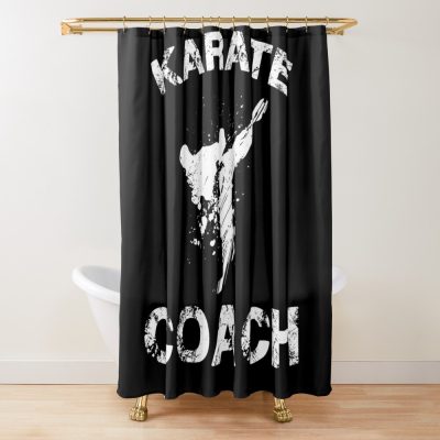 Karate Coach Shower Curtain Official Coach Gifts Merch