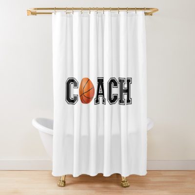 Basketball Coach - Sports Coaching Shower Curtain Official Coach Gifts Merch