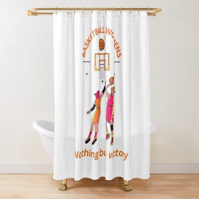 Basketball Coach Women'S  Play And Train Basketball For Everyone Shower Curtain Official Coach Gifts Merch