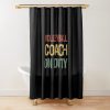 Volleyball Coach On Duty Ii Shower Curtain Official Coach Gifts Merch