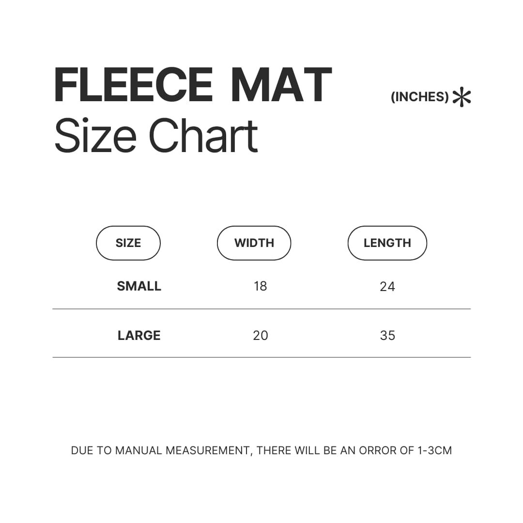 Fleece Mat Size Chart - Coach Gifts Store