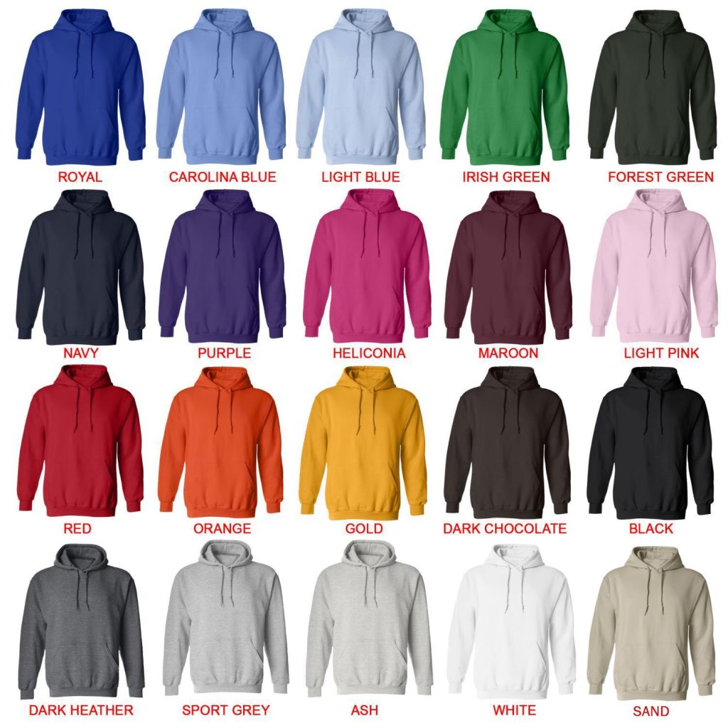hoodie color chart - Coach Gifts Store