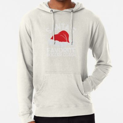 Santa'S Favorite Soccer Coach Christmas Hat Hoodie Official Cow Anime Merch