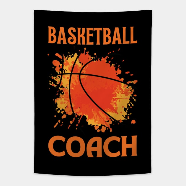 Basketball Coach Tapestry
